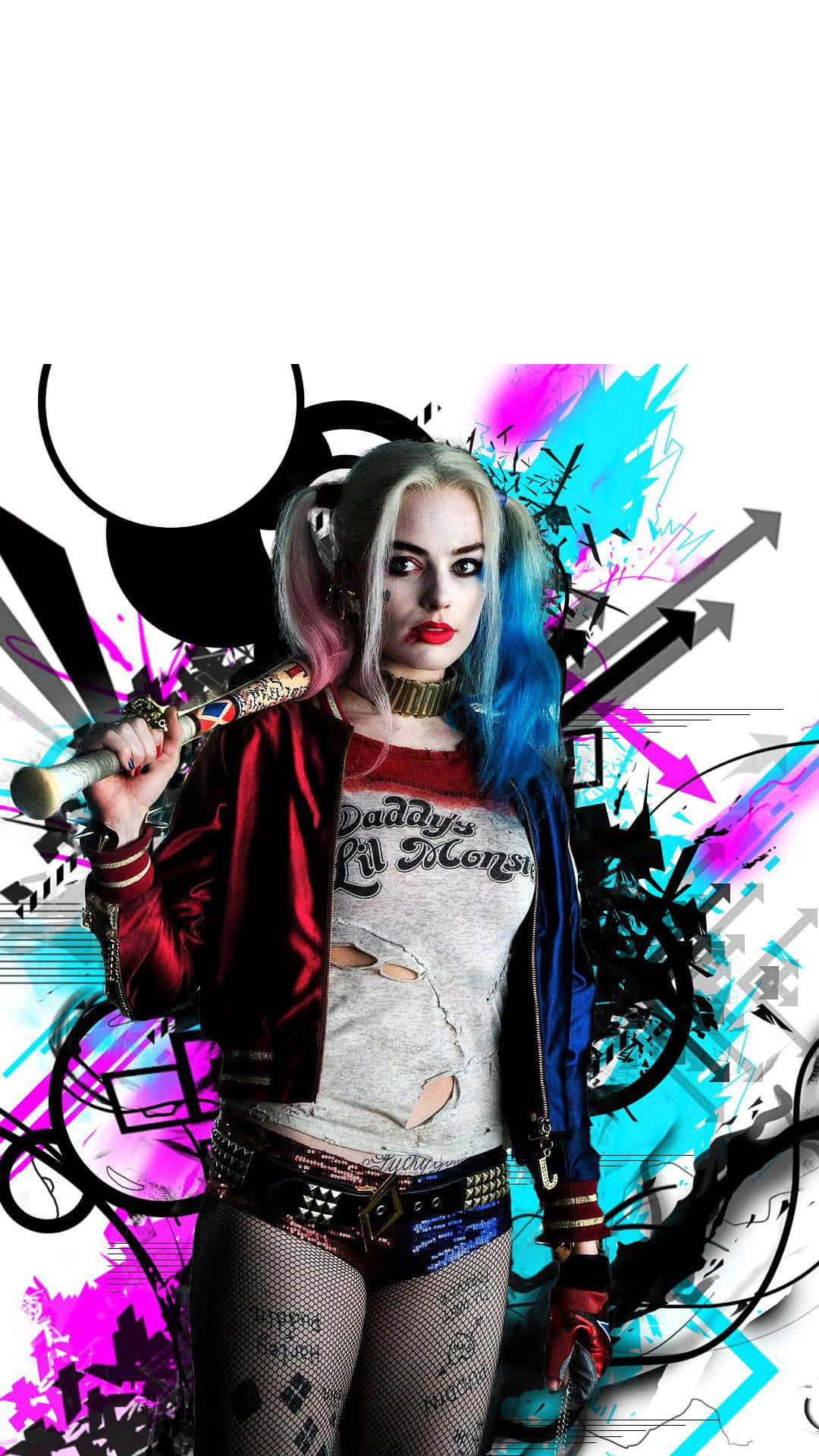 Billede Margot Robbie som Harley Quinn i Suicide Squad. Wallpaper