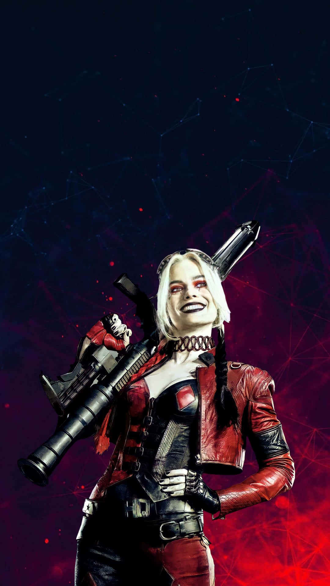 Margotrobbie Als Harley Quinn In Suicide Squad Wallpaper