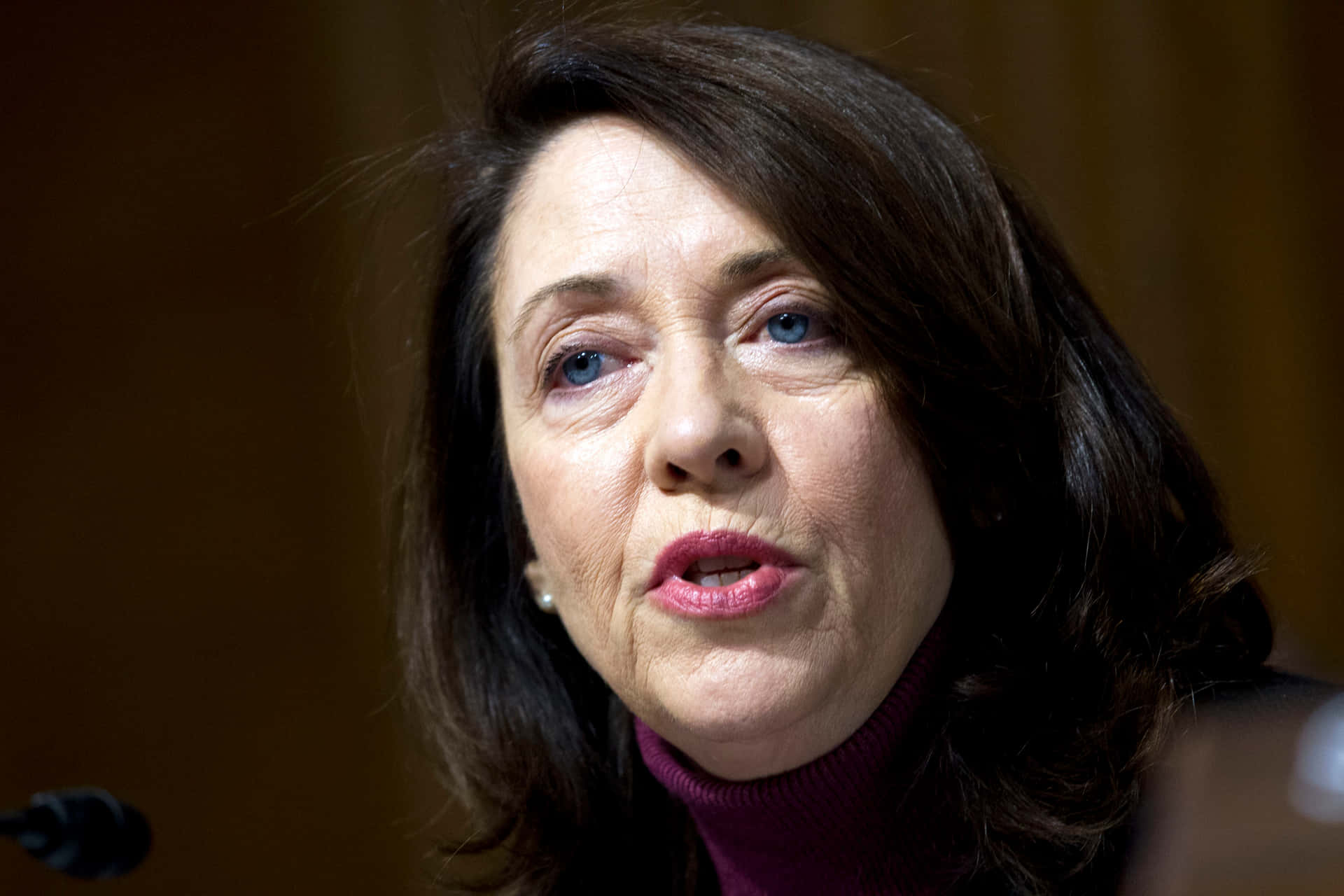 Maria Cantwell Close-up Face Wallpaper
