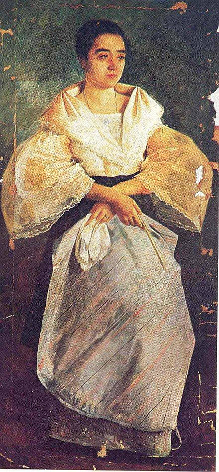 Mariaclara La Bulaqueña Målning. Wallpaper