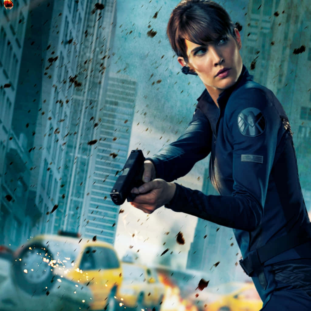 Maria Hill, a Heroic Leader Working Tirelessly to Secure the Future Wallpaper