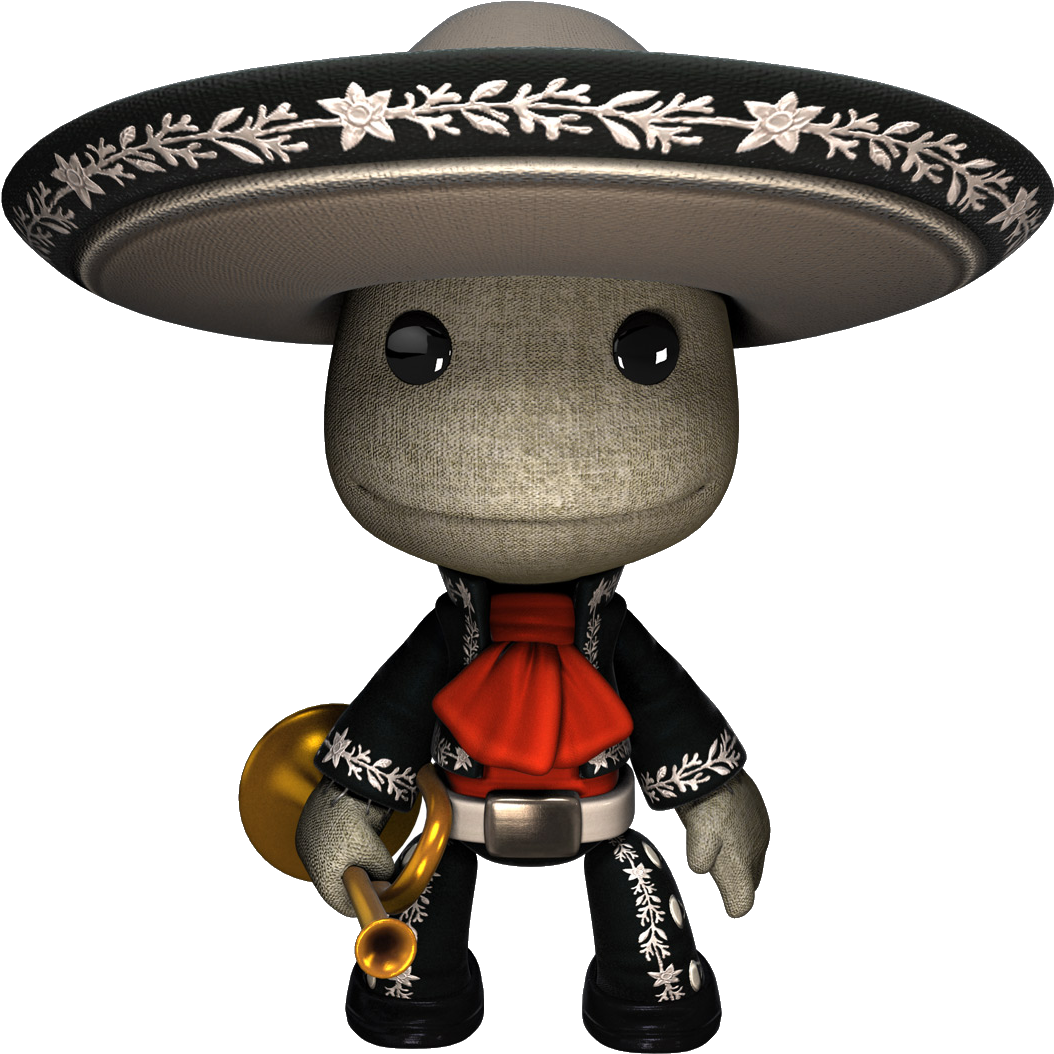 Mariachi Character With Trumpet.png PNG