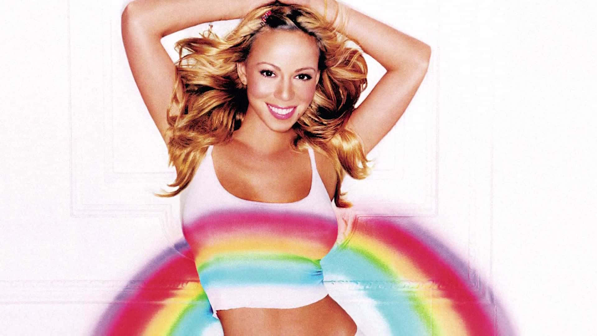 Mariah Carey Performing at a Live Concert Wallpaper