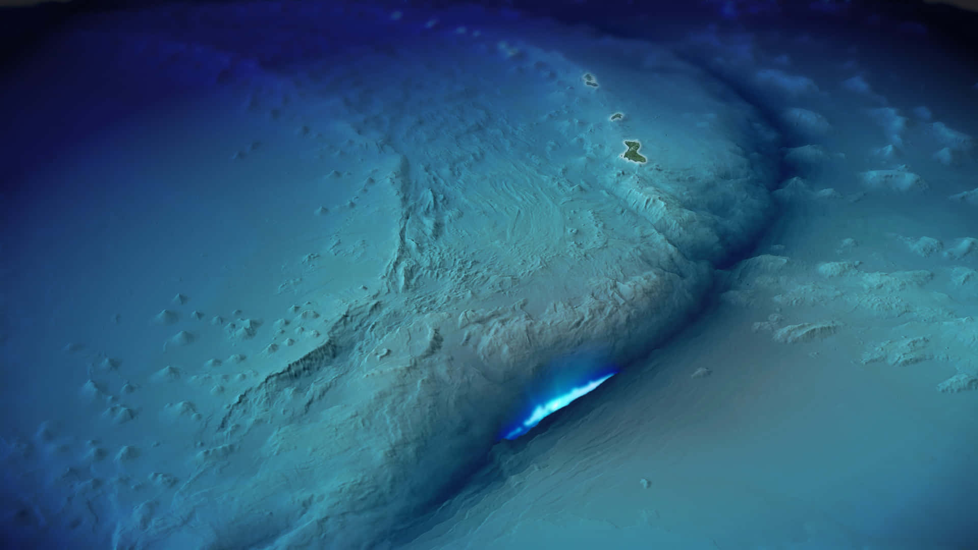 A stunning view of the Mariana Trench
