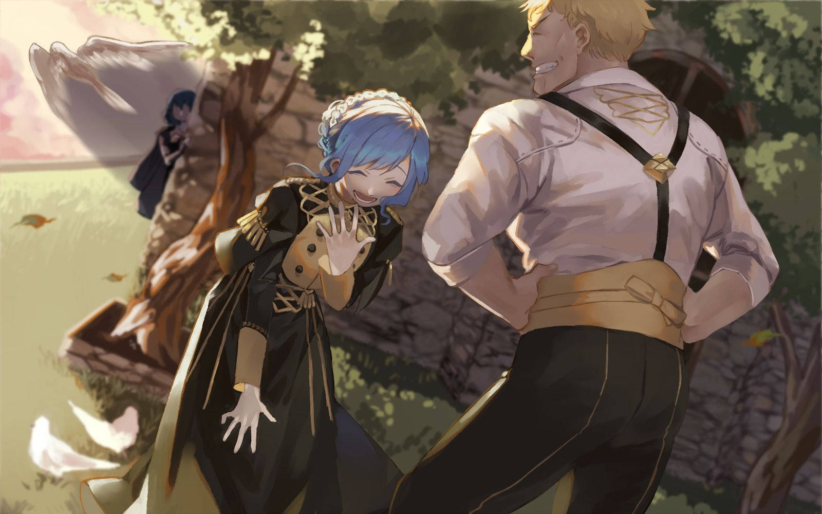 Marianne And Raphael Fire Emblem Three Houses Background