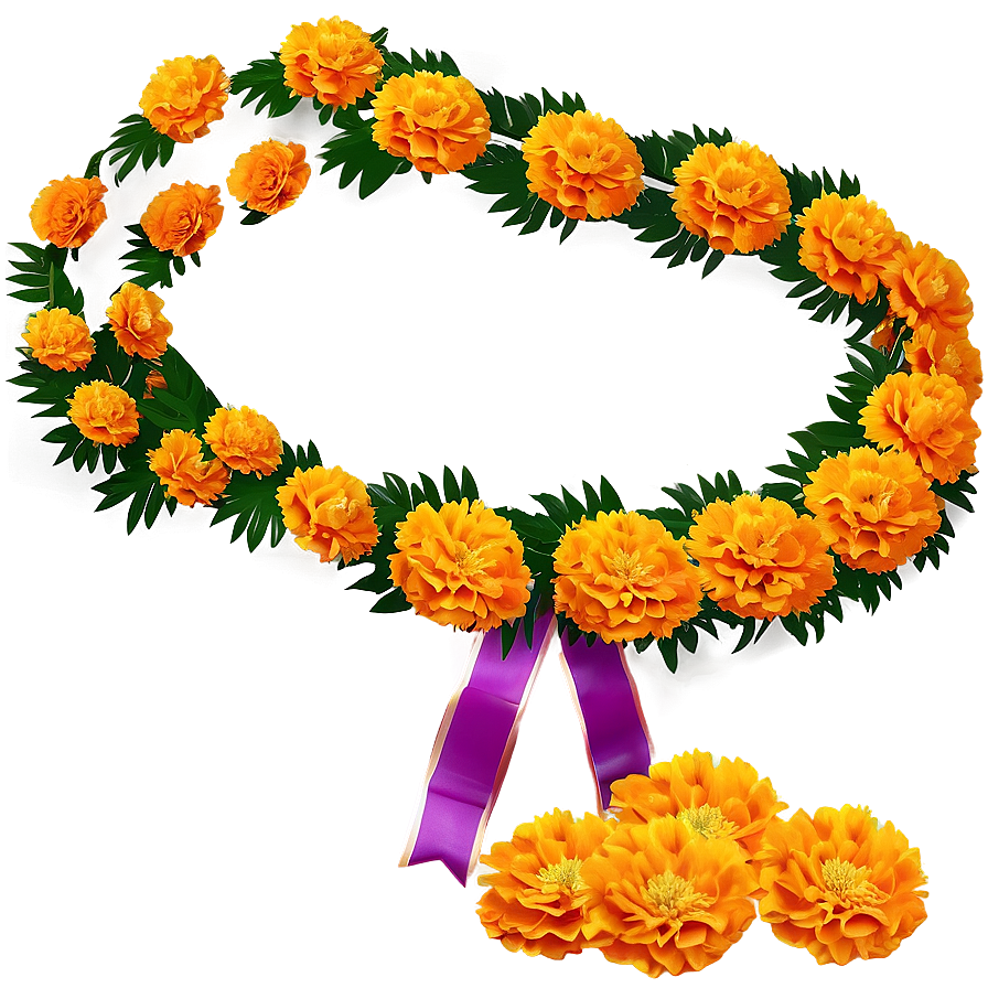 Marigold Festival Decor Png Llm46 PNG