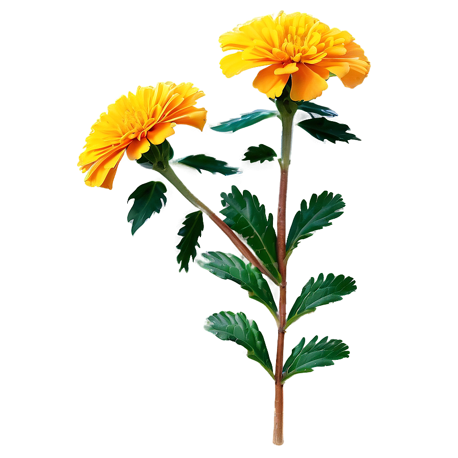 Download Marigold Medicinal Plant Png 19 | Wallpapers.com