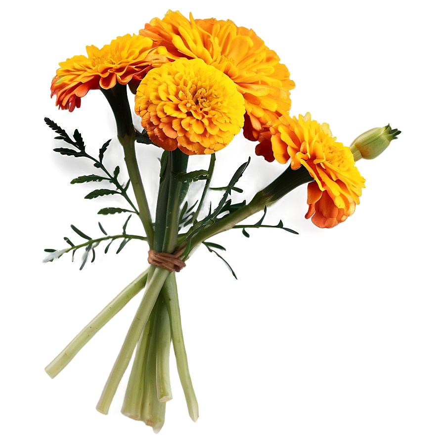 Marigold Sunshine Bouquet Png Jwh98 PNG