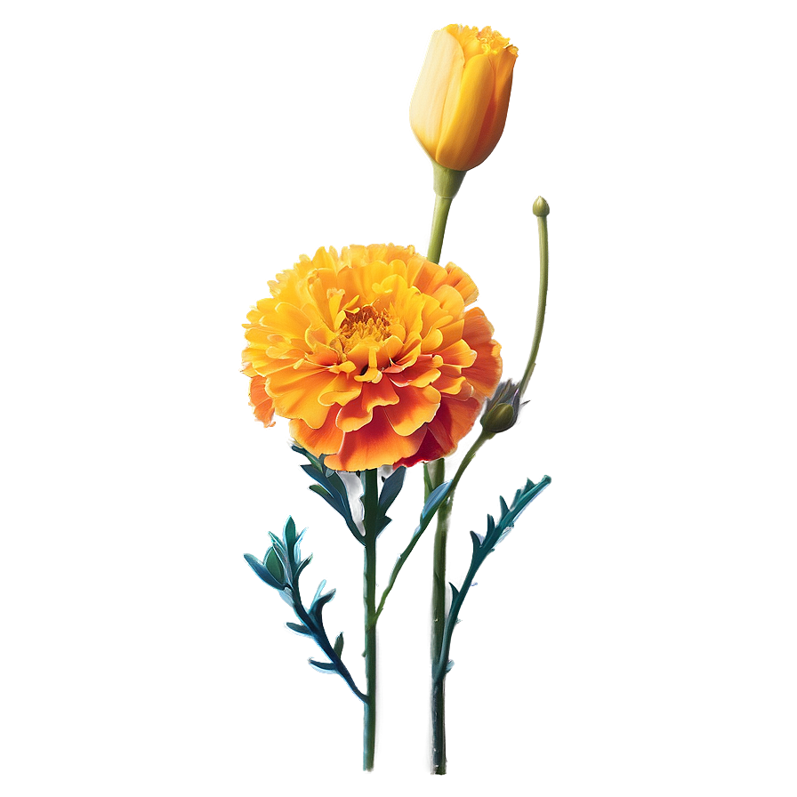 Marigold Sunshine Bouquet Png Tsb38 PNG