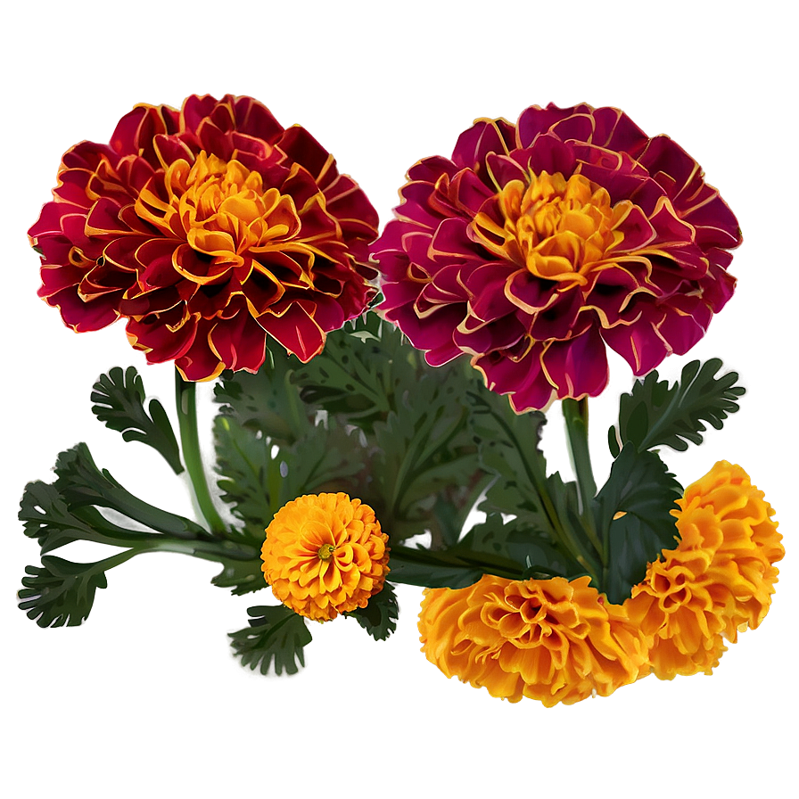 Marigolds Border Design Png Xpg88 PNG