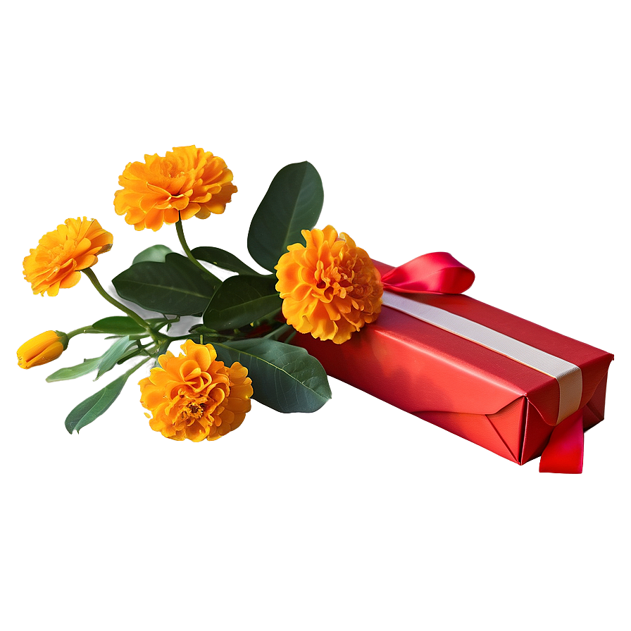 Marigolds Bouquet Gift Png Mwu PNG