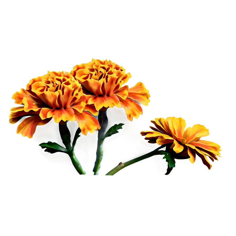 Marigolds Vector Art Png 06132024 PNG