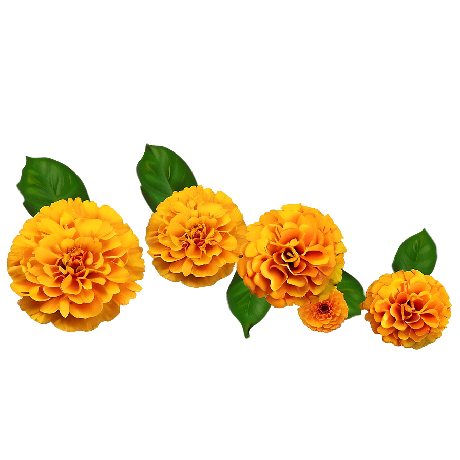 Marigolds Wedding Decor Png Bsm PNG