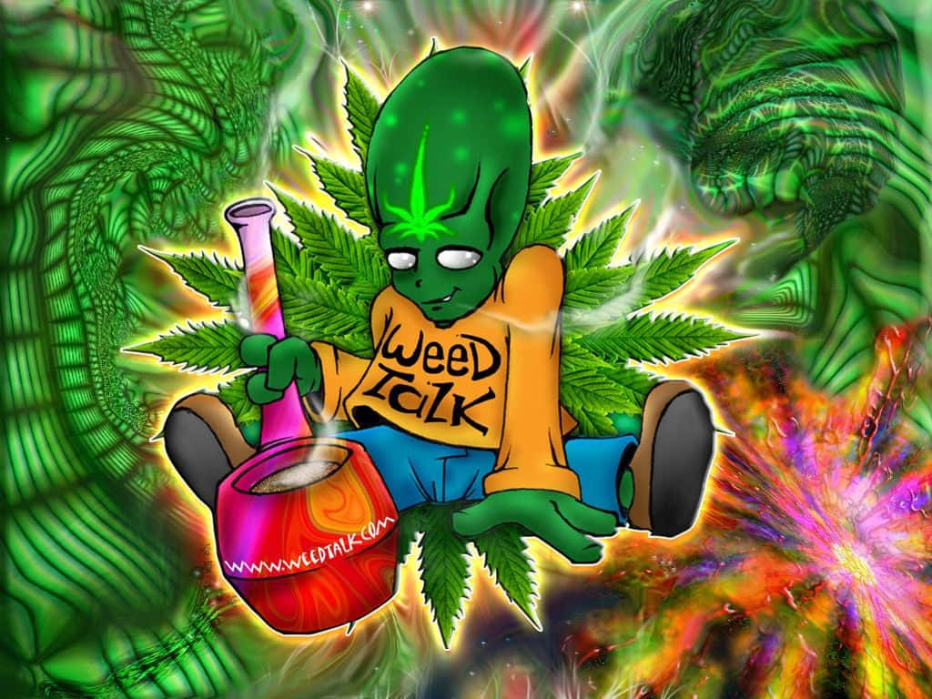 Vibrant Green Marijuana Plant