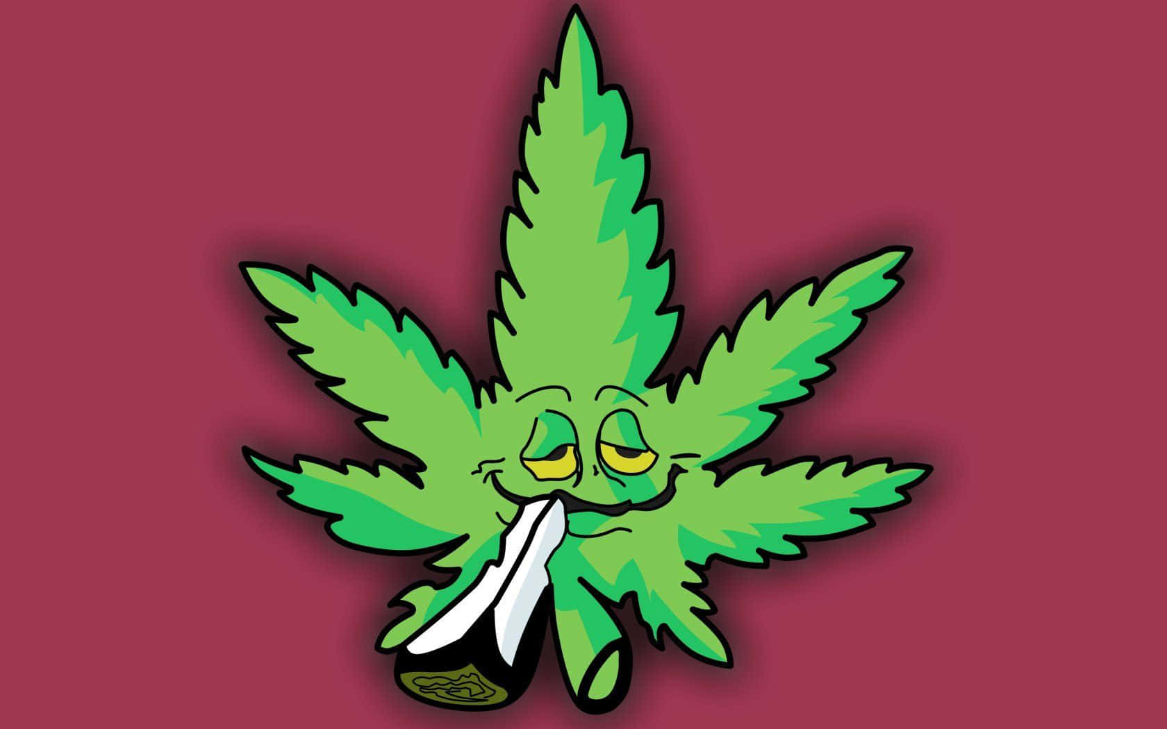 Vibrant Cannabis Plant Close-up