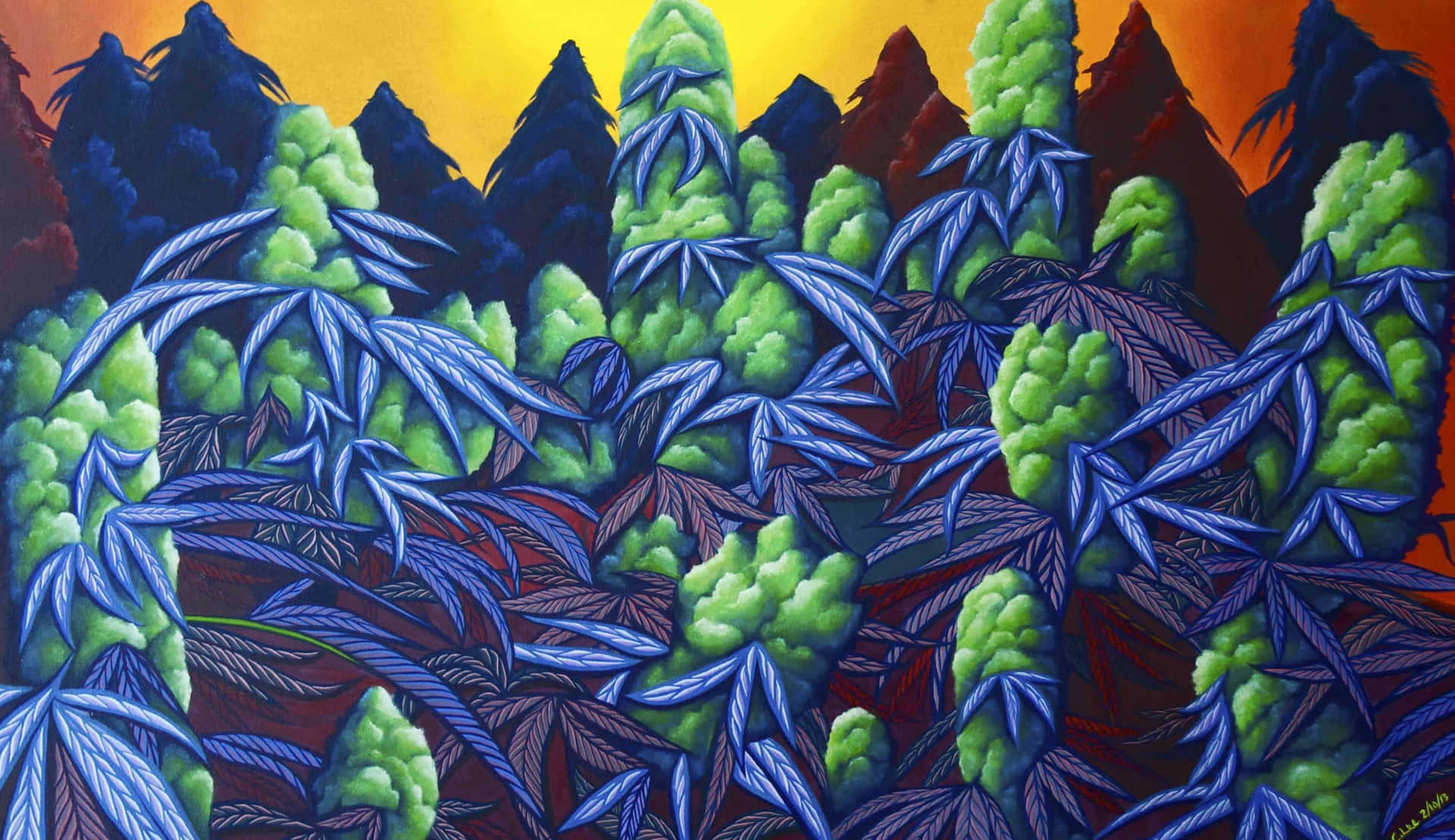 Beautiful Marijuana Plant Wallpaper