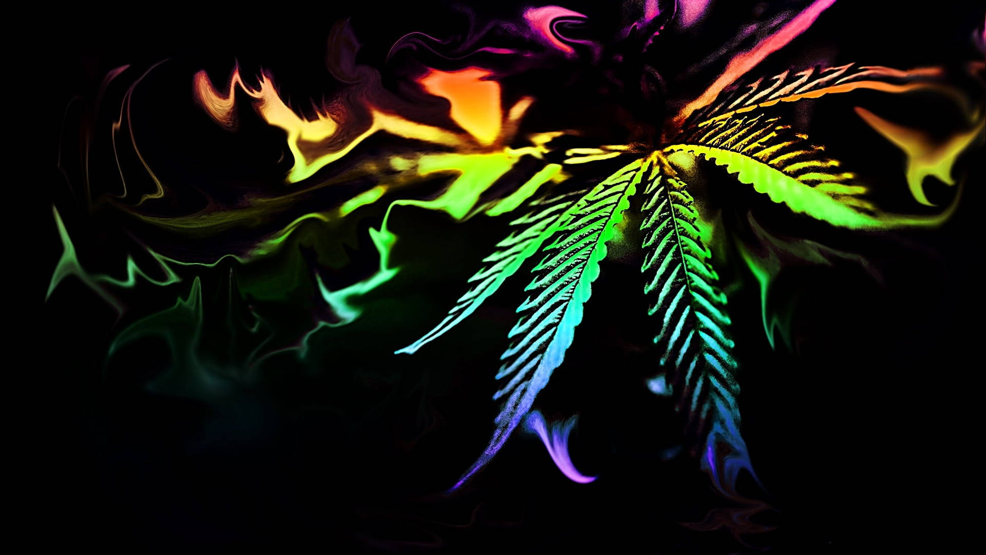Marijuana Weed Abstract Wallpaper