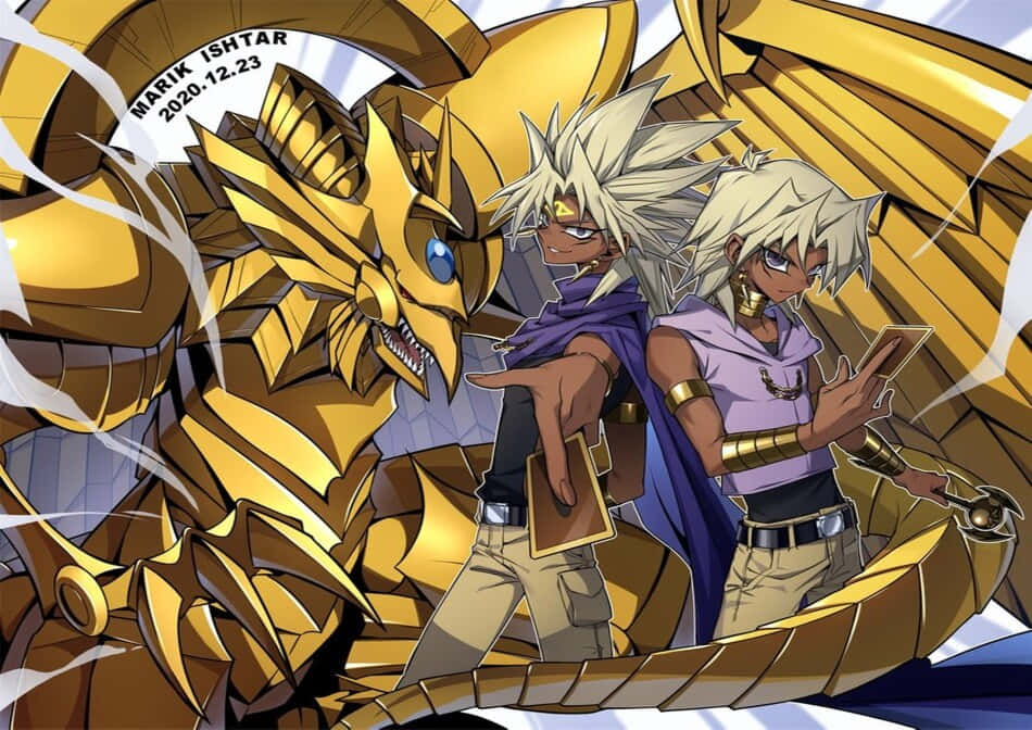 Marik Ishtar, the cunning and ruthless Yu-Gi-Oh! antagonist Wallpaper