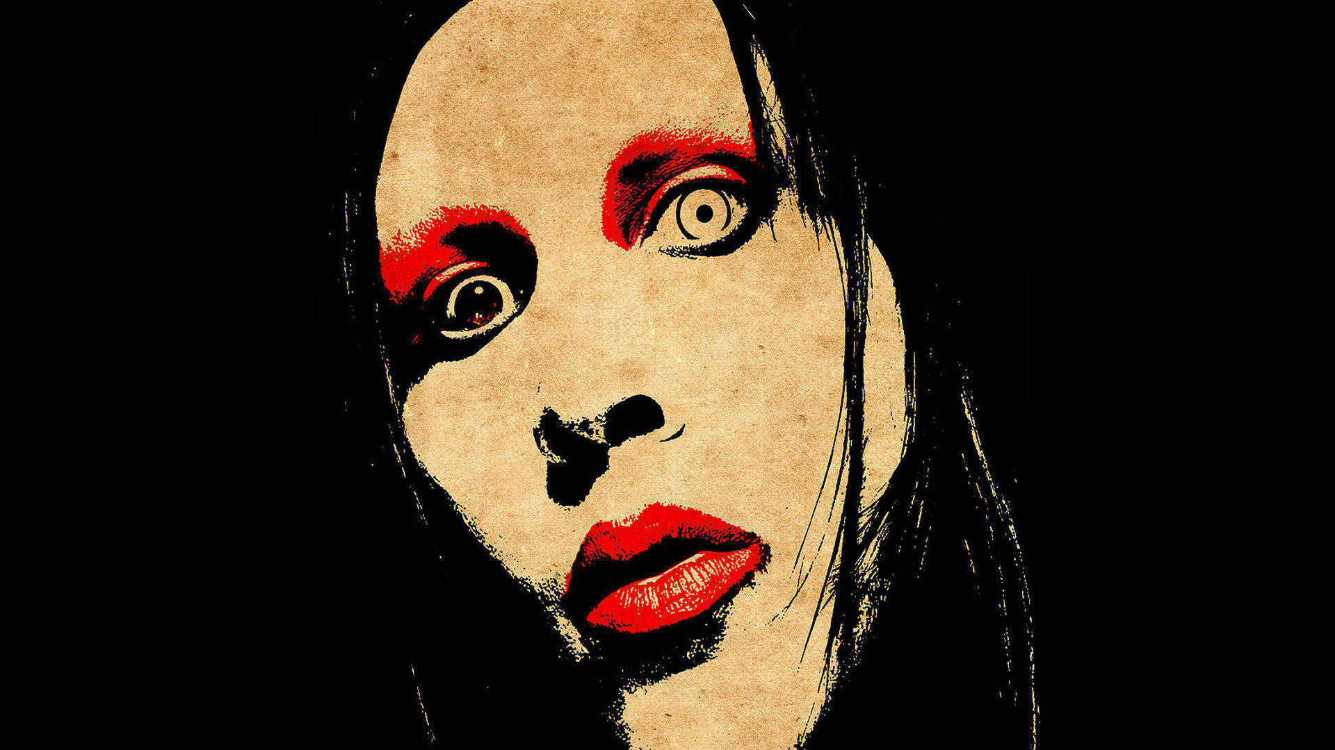 Marilyn Manson rocker ud live Wallpaper