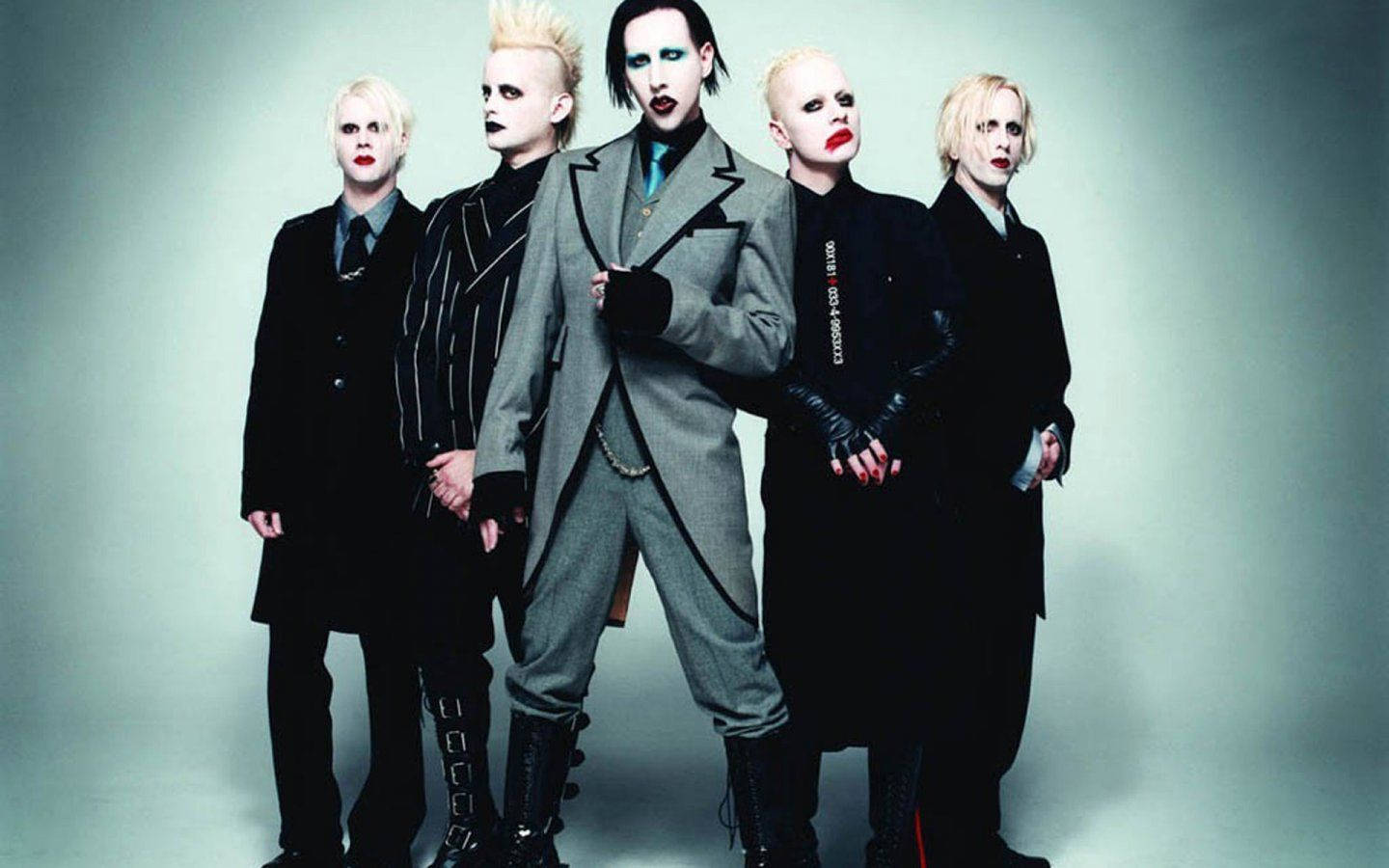 Singer-songwriter Marilyn Manson goes against the grain of popular culture Wallpaper
