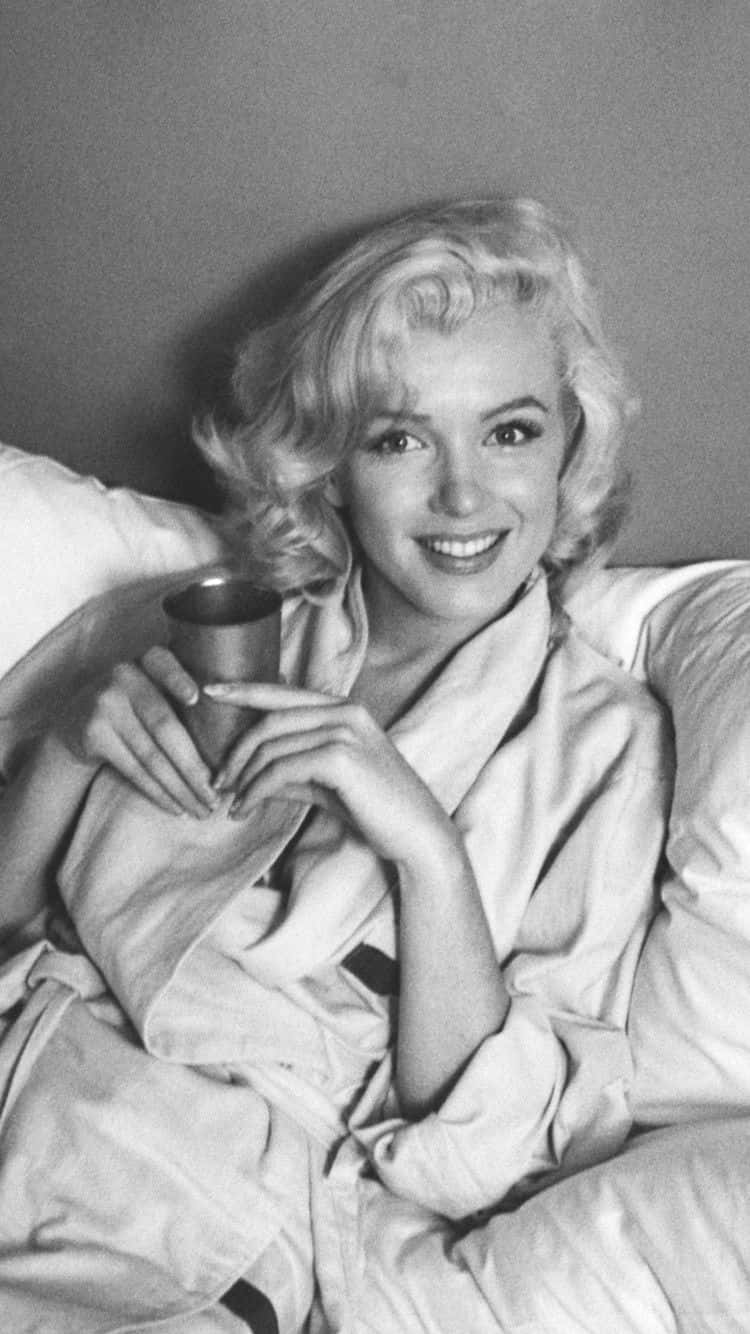 Nærbillede af Marilyn Monroe Wallpaper