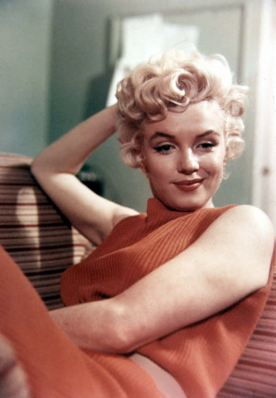 Einwunderschönes Lächeln Von Marilyn Monroe
