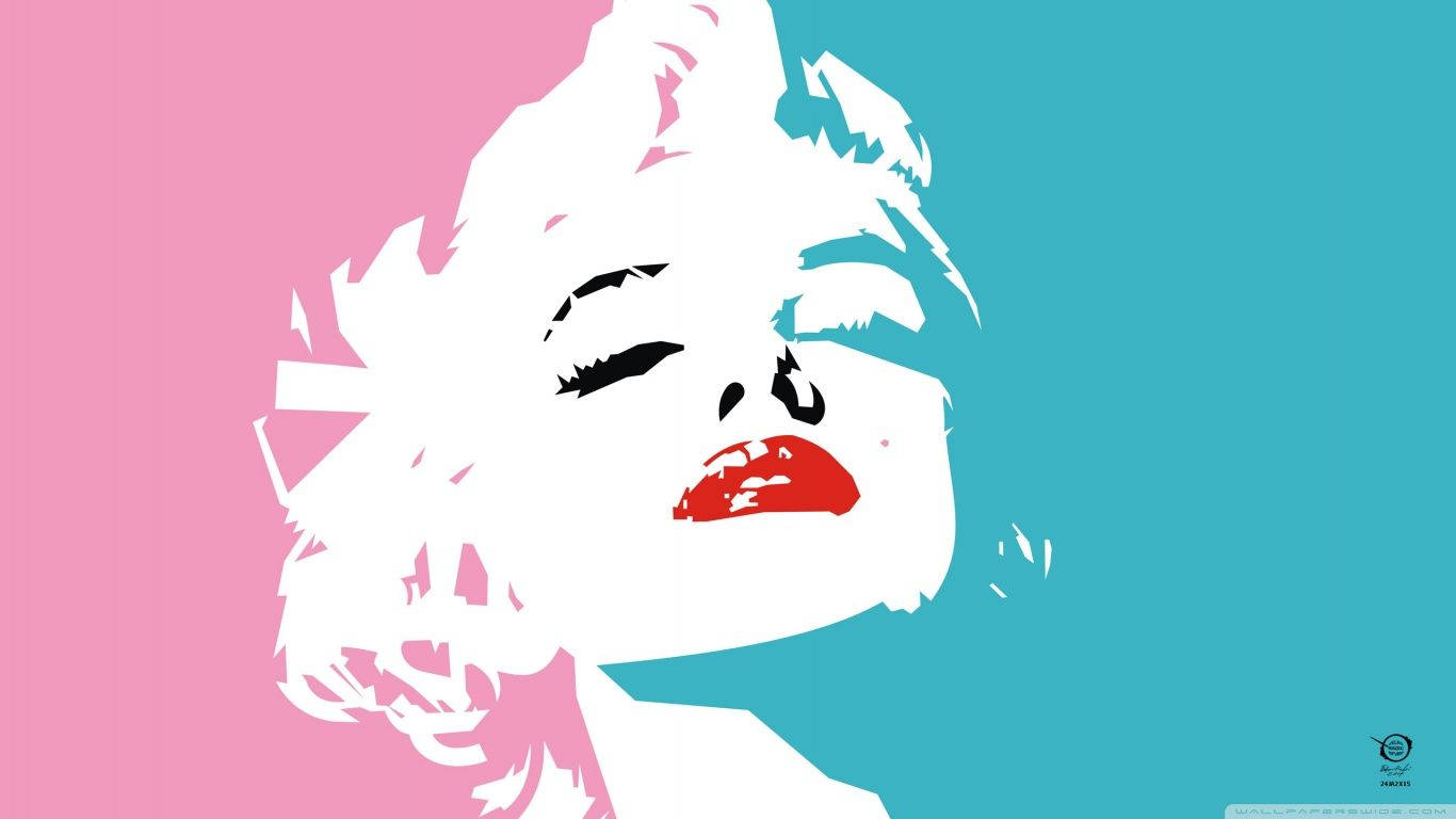 Marilyn Monroe Portrait Art Wallpaper
