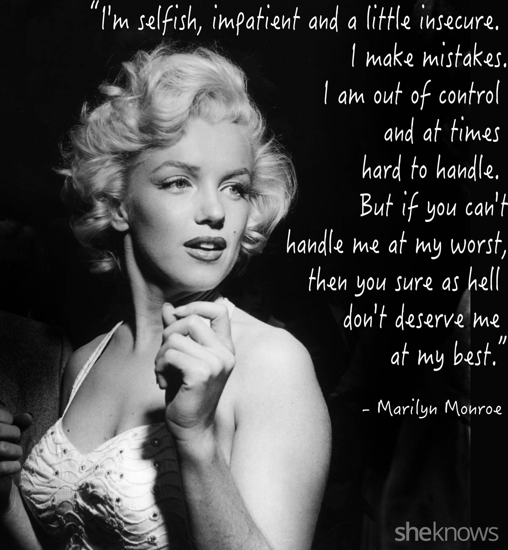 Marilyn Monroe Quotes Relationship Wallpaper