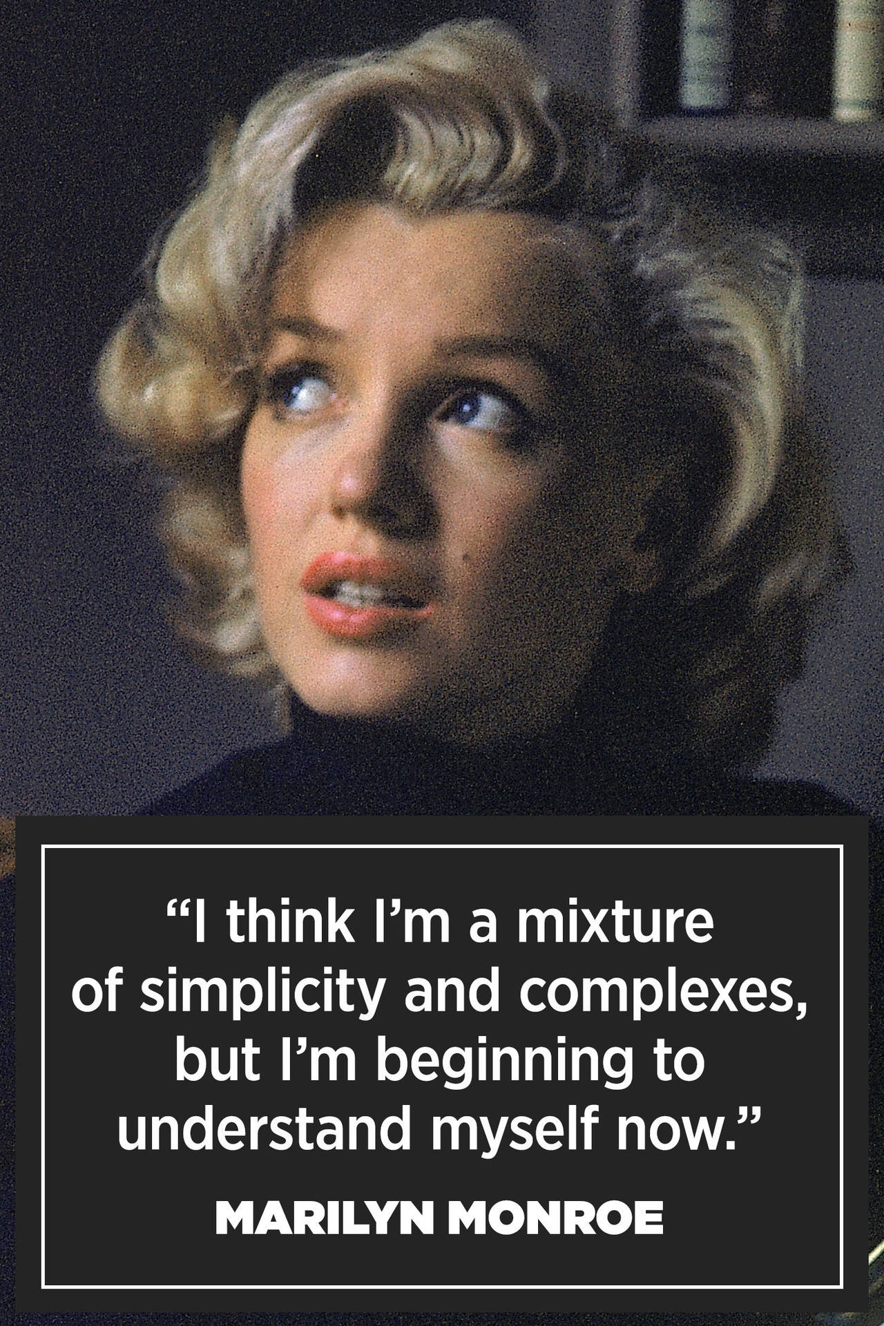 Marilyn Monroe Quotes Understanding Myself Wallpaper