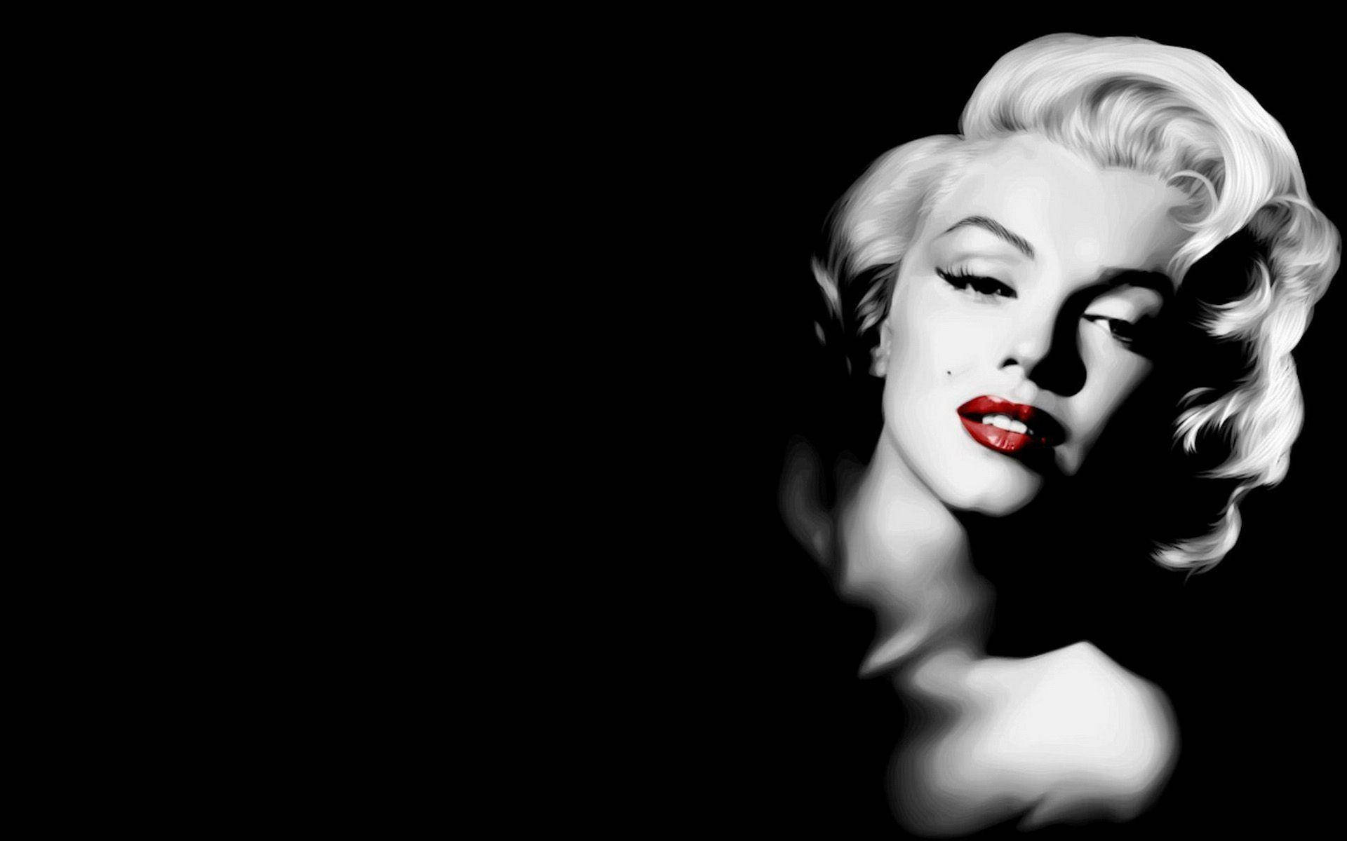 Marilyn Monroe Side Lying Pose Wallpaper