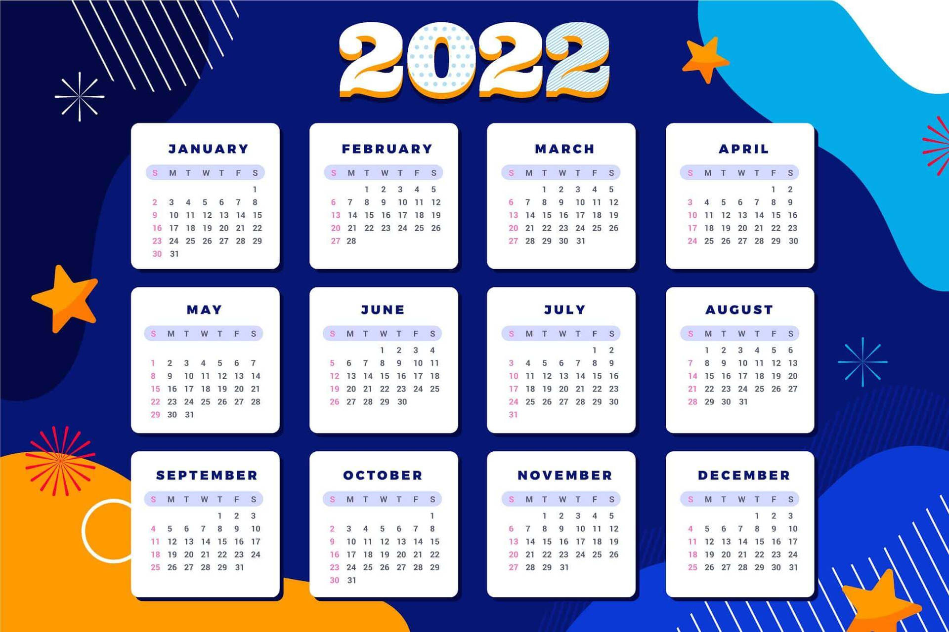 Marine 2022 Calendar Wallpaper