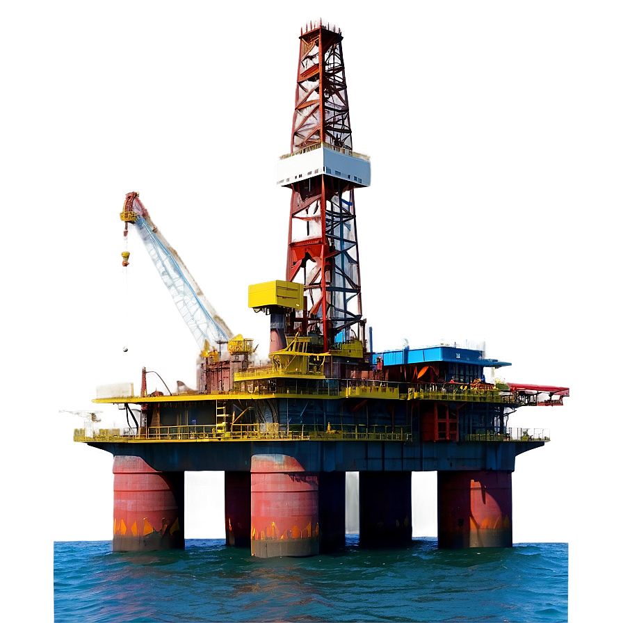 Marine Oil Drilling Rig Png 06122024 PNG