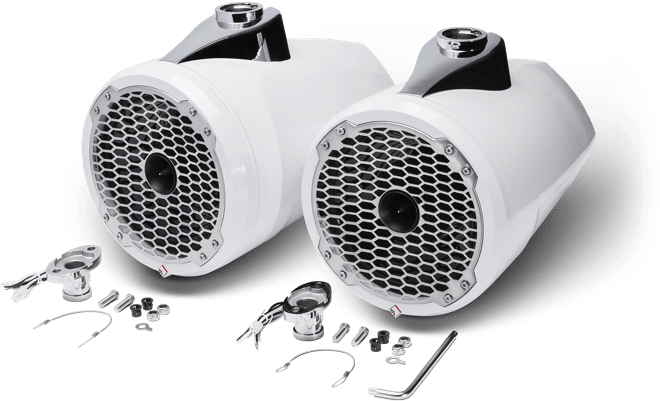 Marine Speakers Set With Accessories PNG