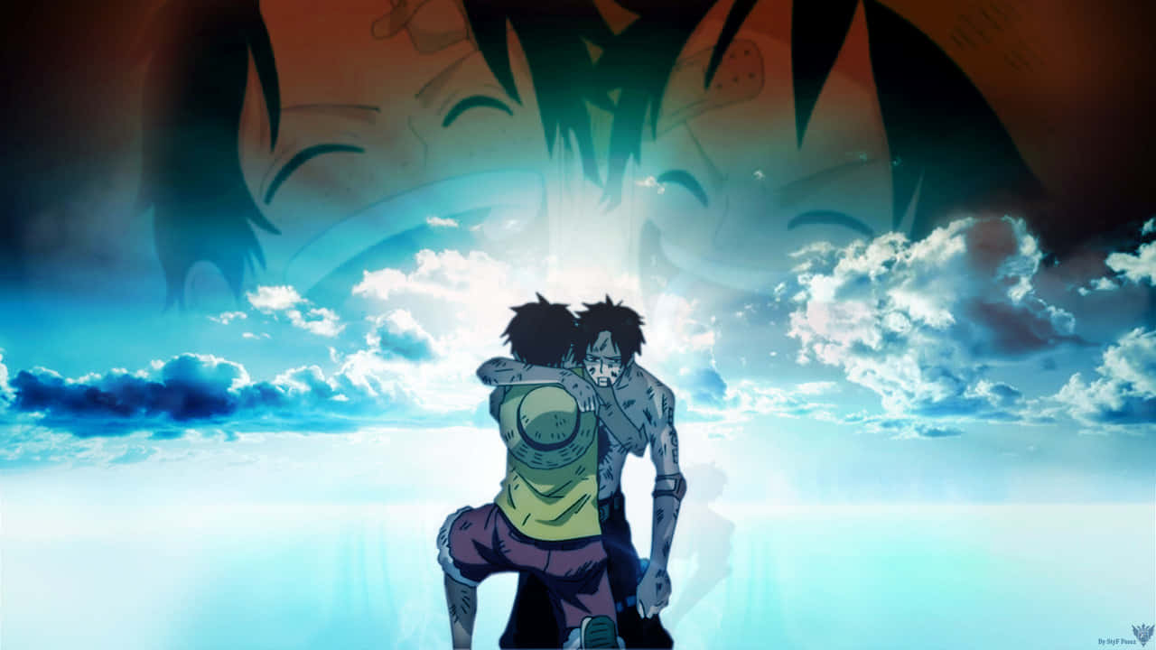 Luffy's grief at Marineford's Aftermath Wallpaper