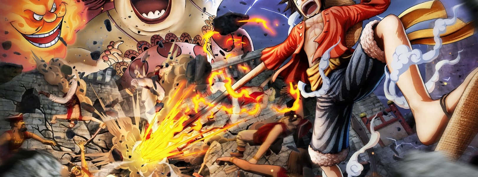 Unvistazo Al Aftermath De Marineford En One Piece. Fondo de pantalla