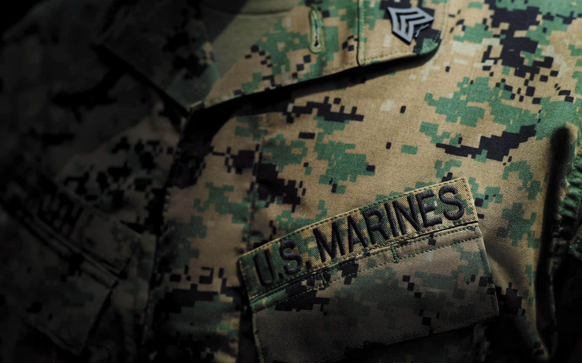 Ilcorpo Dei Marines Degli Stati Uniti: Sempre Pronto A Servire. Sfondo