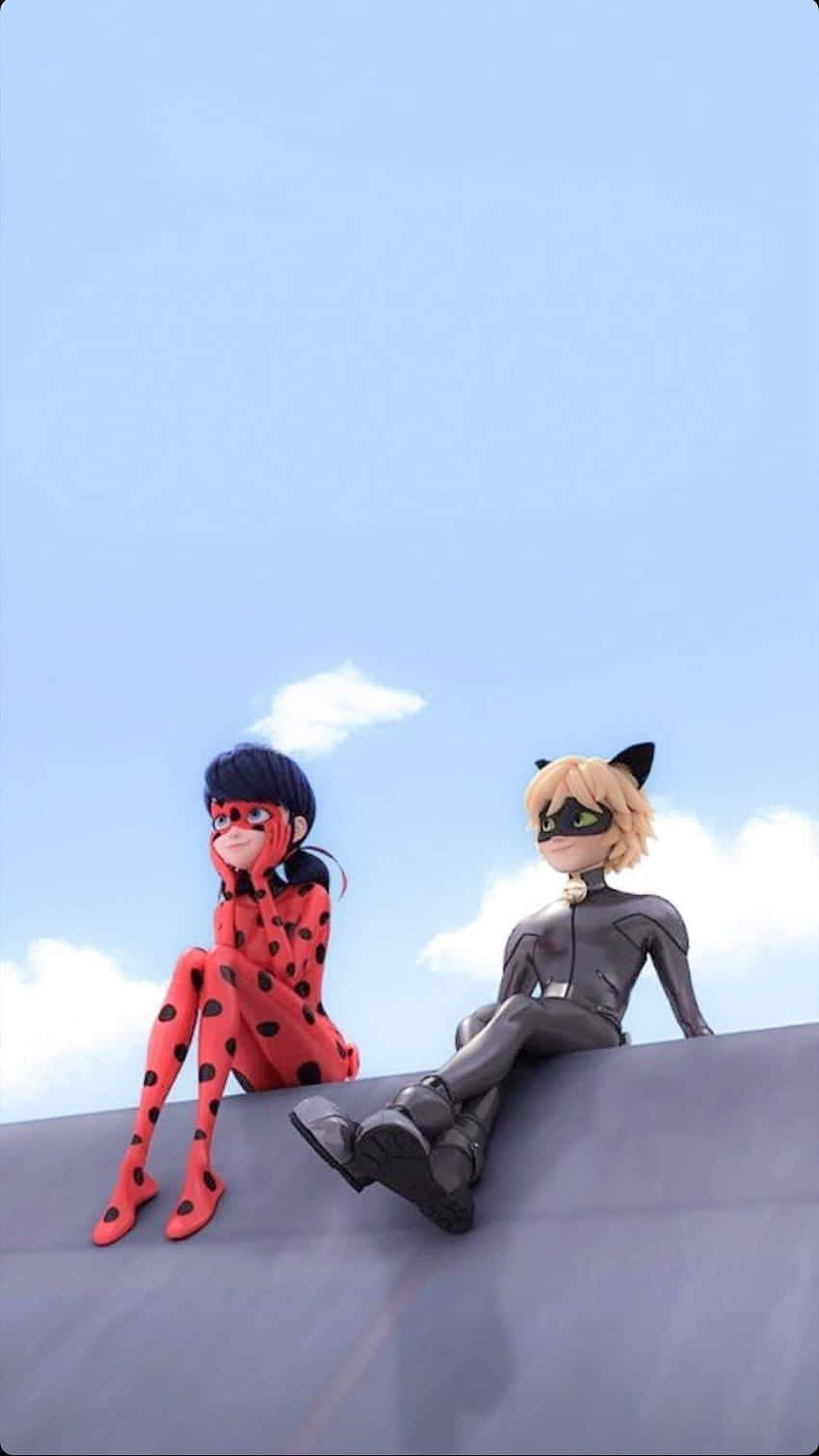 Young Love - Marinette And Adrien Wallpaper