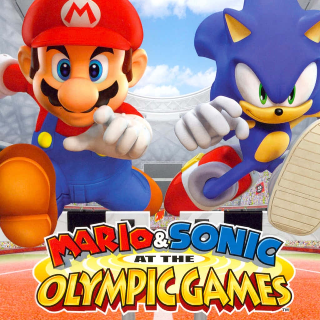 Mario And Sonic At The Olympic Games 1024 X 1024 Wallpaper Wallpaper