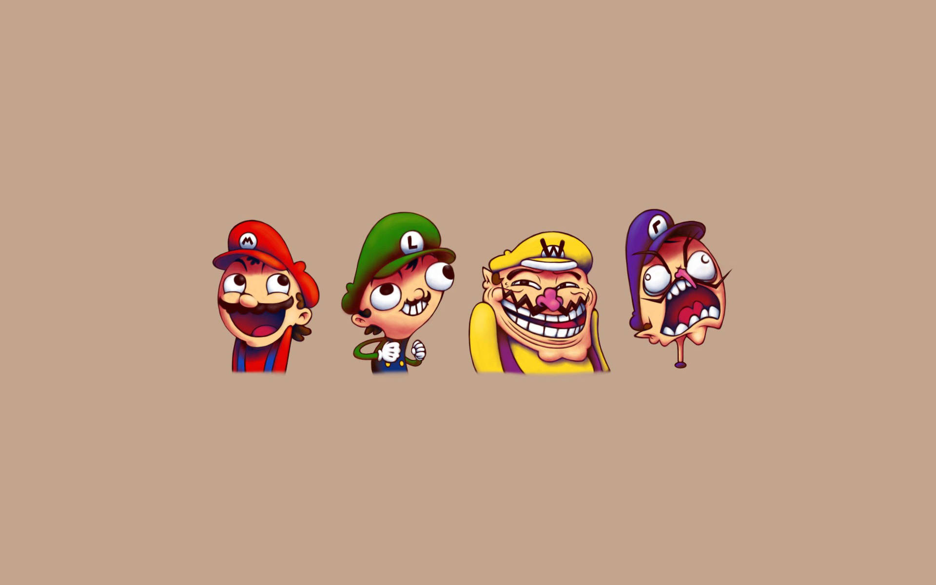 Mario Bros Funny Meme Wallpaper