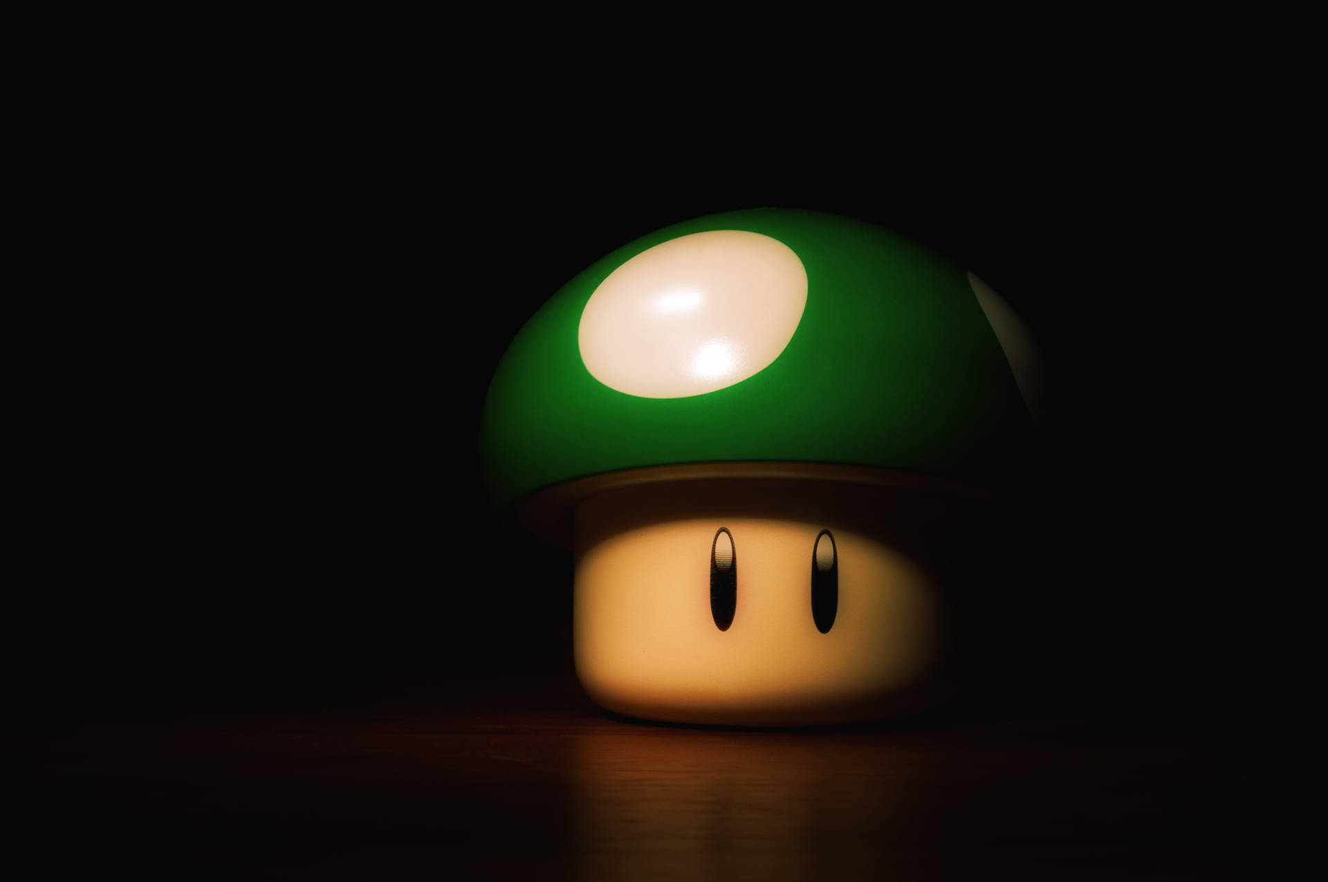Mario Green Mushroom Nerd Wallpaper