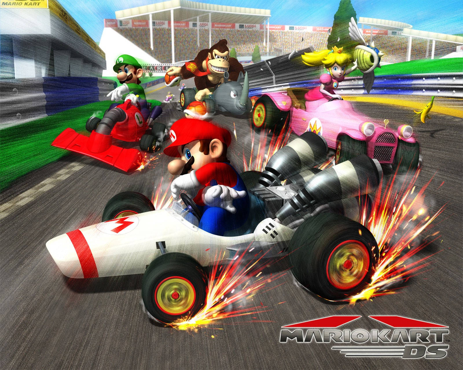 Mario Kart 1600 X 1280 Wallpaper