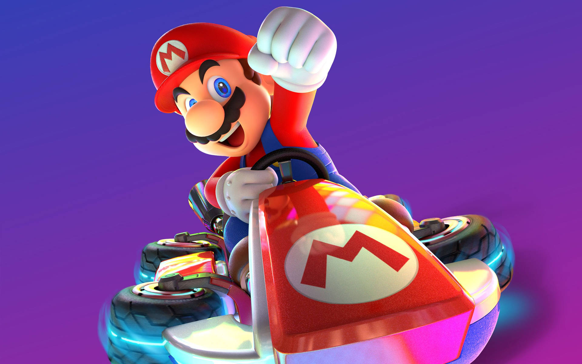 Challenge your friends to a race with Mario Kart 8 Deluxe Wallpaper