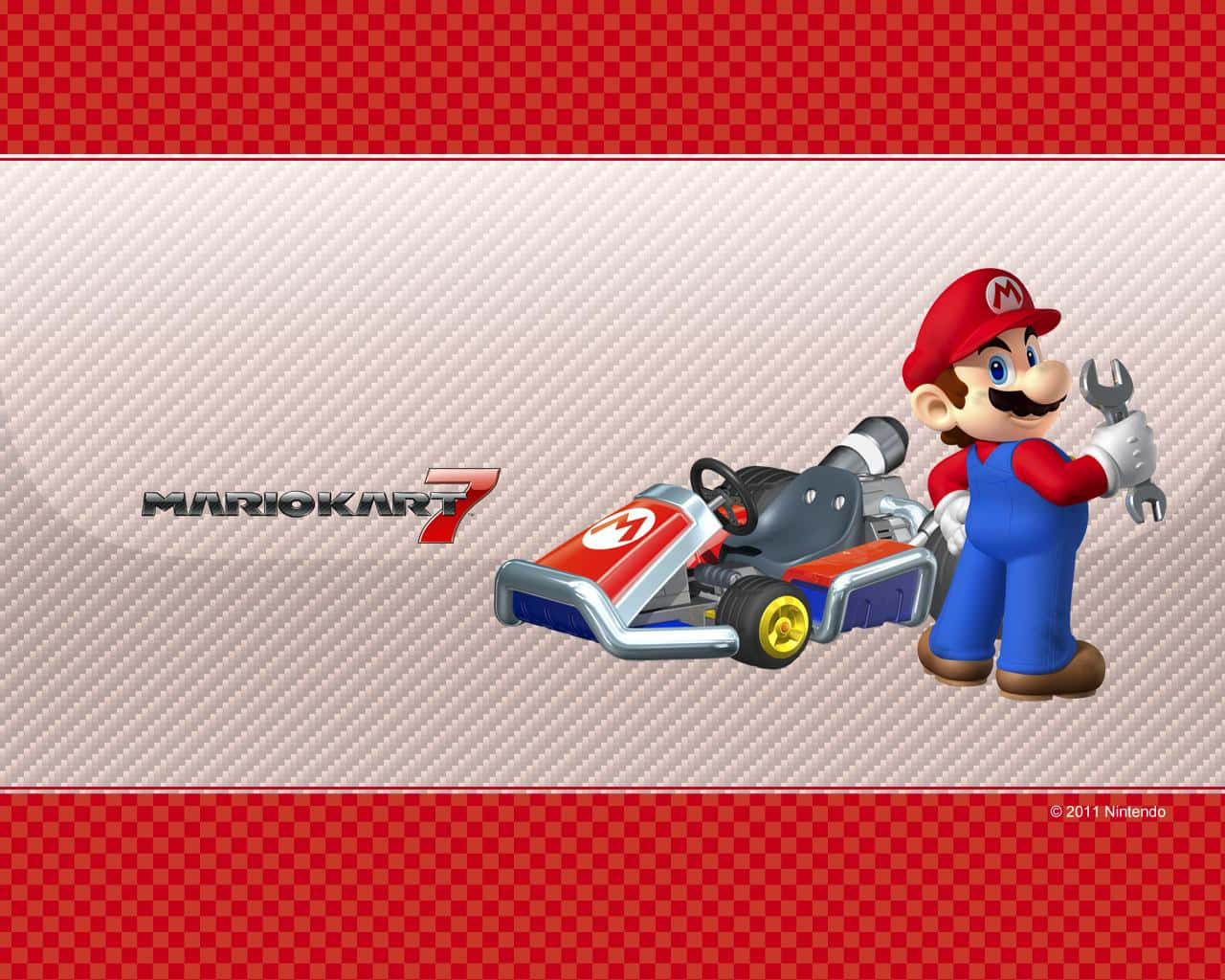 Tadet Rutiga Flaggan Med Mario Kart