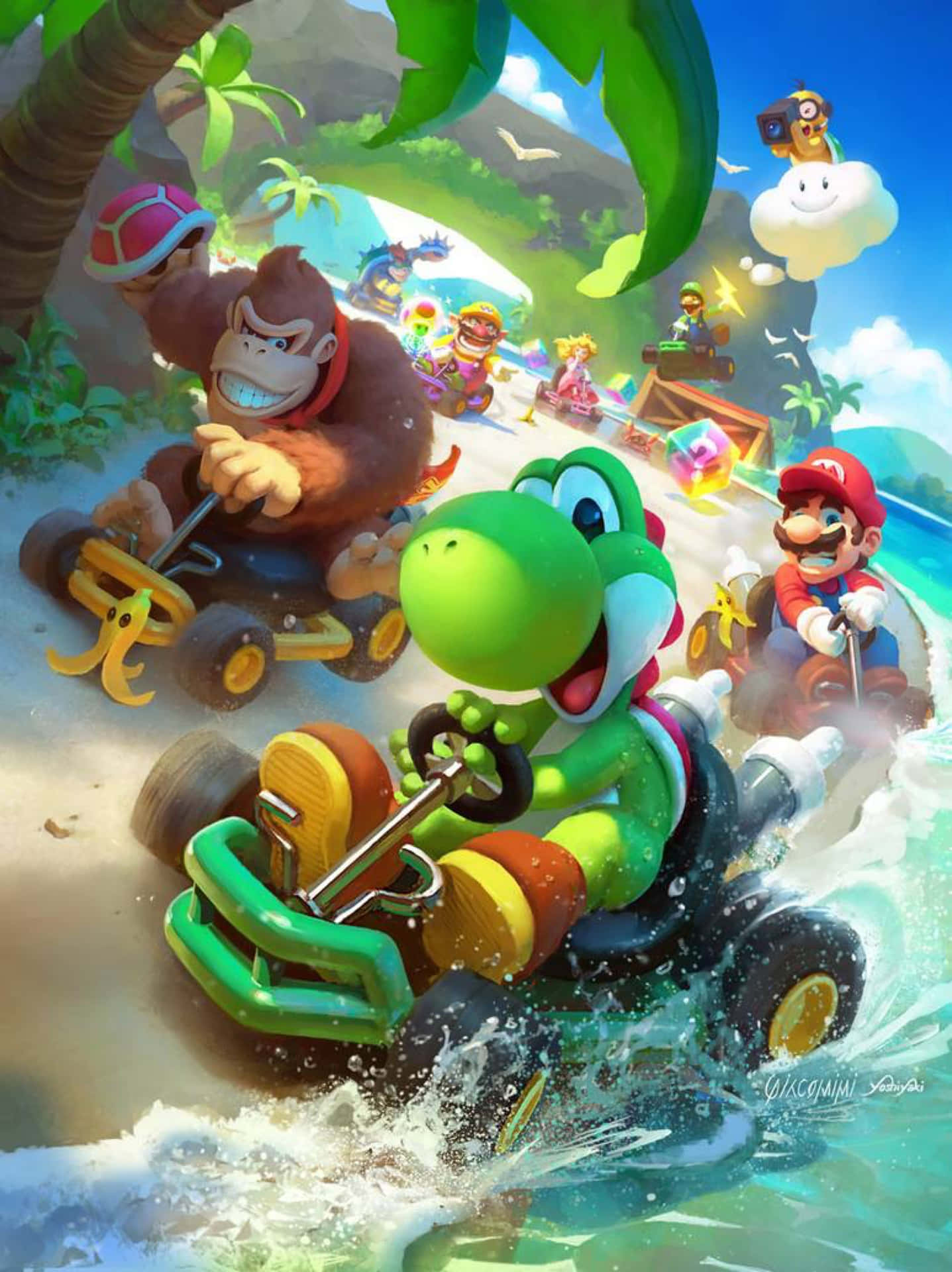 Givgas På Dine Motorer Og Race Til Målstregen Med Mario Kart!