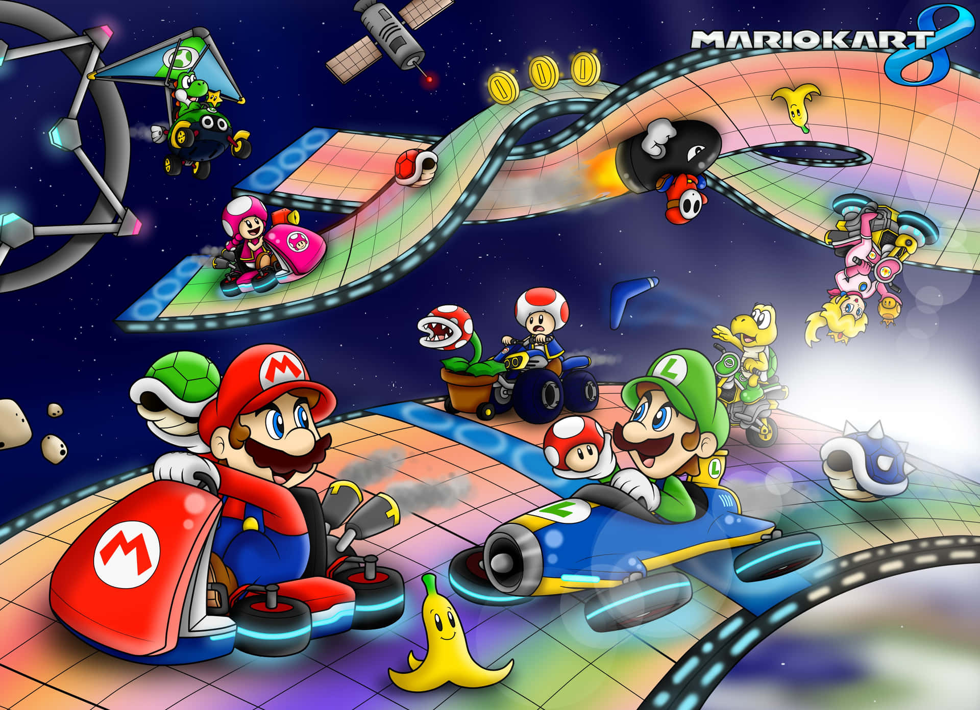 Blivklar Til Løb Med Mario Kart.