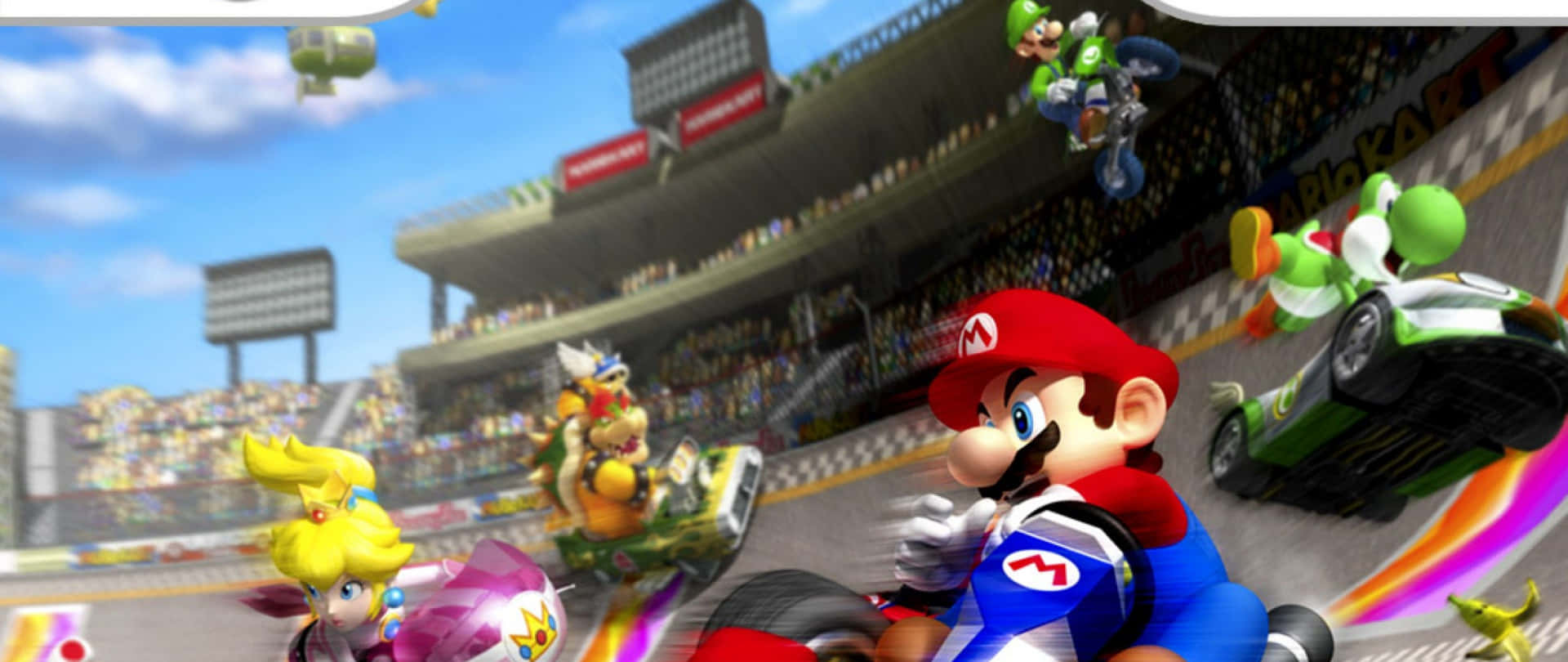 Roligtoch Snabbt! Gå Med I Racet Med Mario Kart!