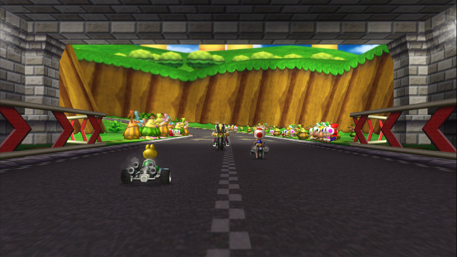 Mario Kart Wii Racing Spil Wallpaper