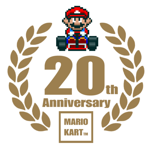 Mario Kart_20th_ Anniversary_ Logo PNG