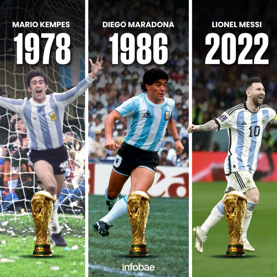 Mario Kempes Argentina Champions Wallpaper
