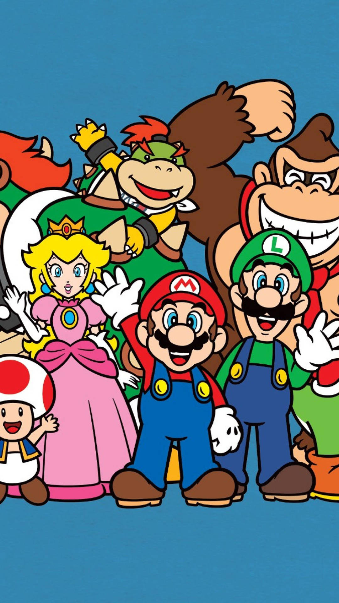 Mario, Luigi And Friends Say Hello Wallpaper